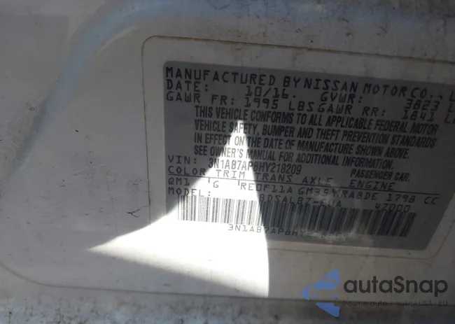 3N1AB7AP8HY218209: 43156055