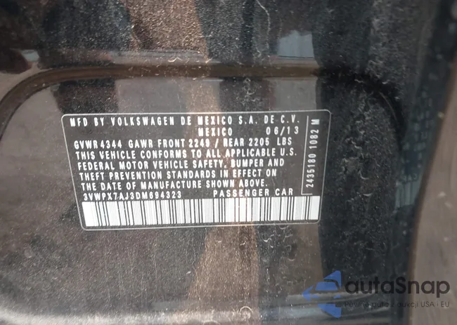 3VWPX7AJ3DM694323: 43156195