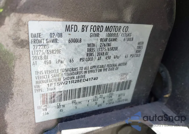 1FTSW21R28ED41740: 43156251