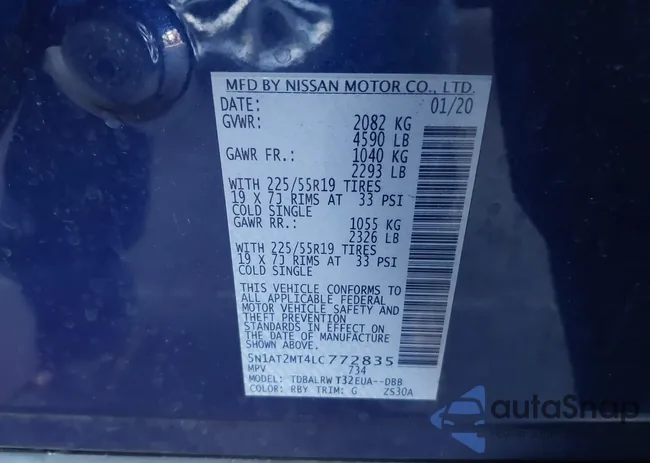 5N1AT2MT4LC772835: 43156253