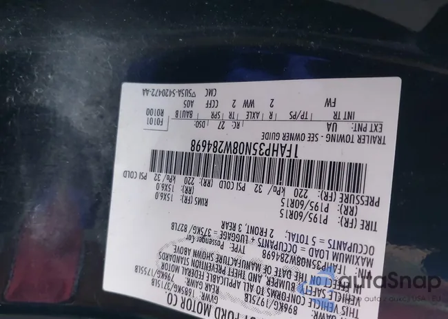 1FAHP35N08W284698: 43156449