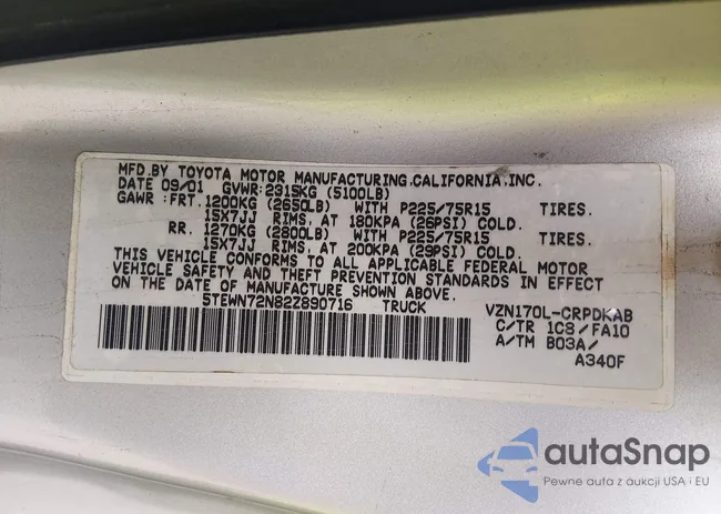 5TEWN72N82Z890716: 43155751