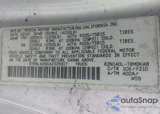 5TENL42NX4Z328917: 43155765