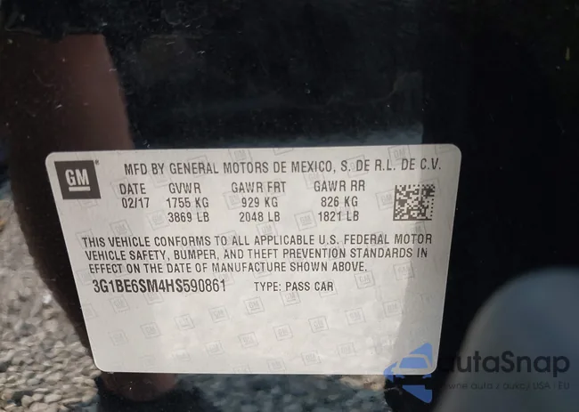 3G1BE6SM4HS590861: 43155905