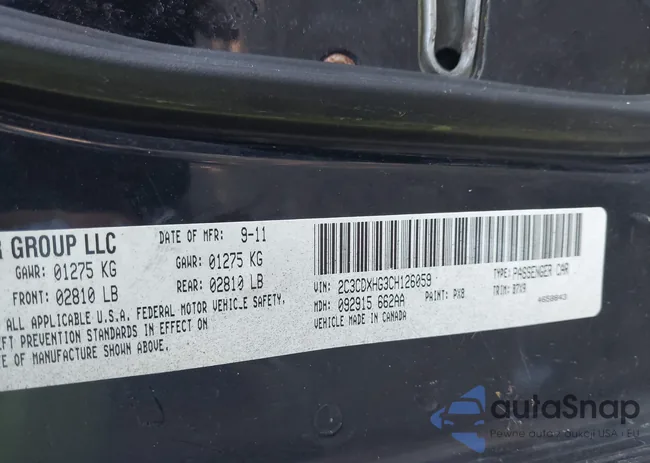 2C3CDXHG3CH126059: 43155911