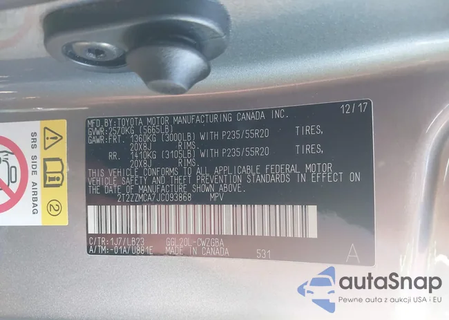 2T2ZZMCA7JC093868: 43155972