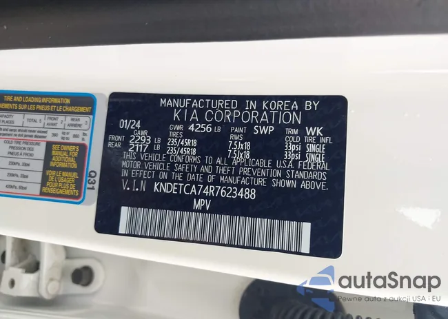 KNDETCA74R7623488: 43157063