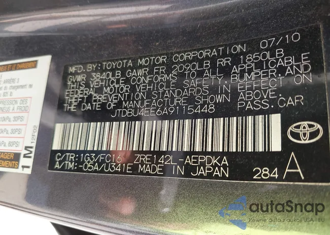 JTDBU4EE6A9115448: 43157105