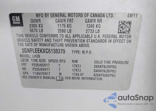 2GNFLEEKXC6138379: 43157140