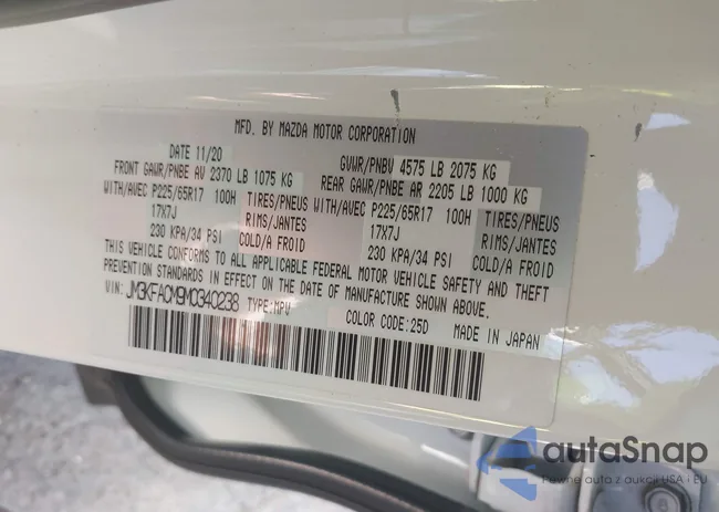 JM3KFACM9M0340238: 43157150