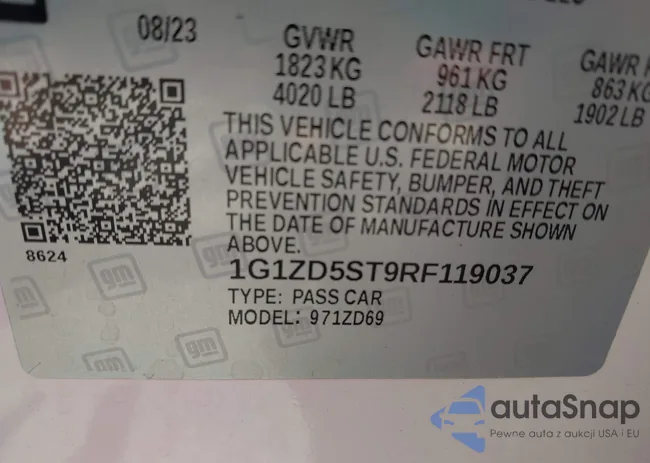 1G1ZD5ST9RF119037: 43157332