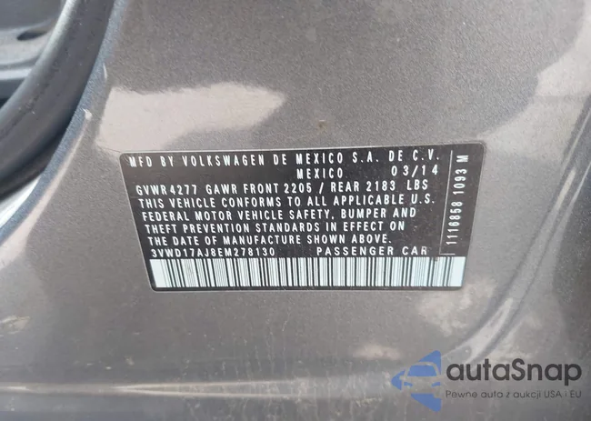 3VWD17AJ8EM278130: 43157411