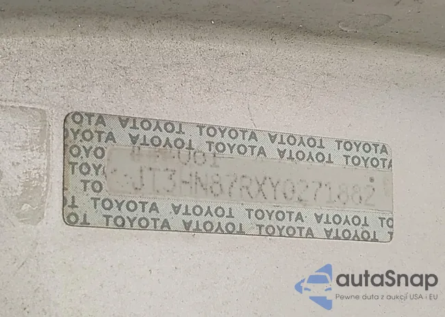 JT3HN87RXY0271882: 43157465