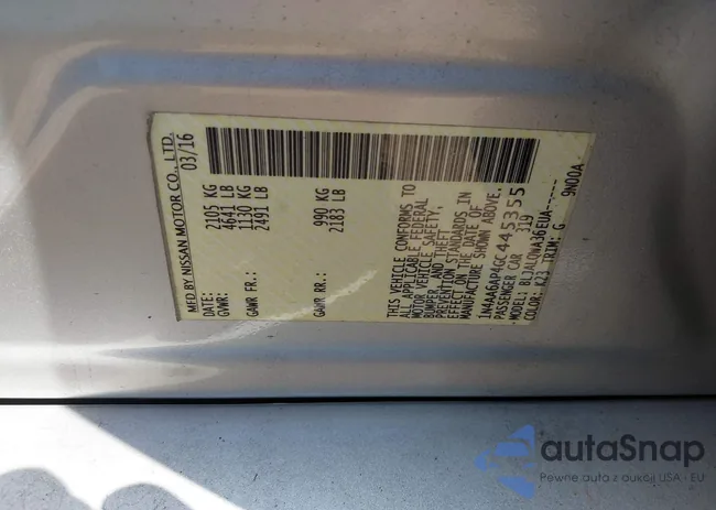 1N4AA6AP4GC445355: 43157475