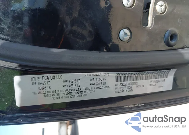 2C3CDZBT0FH892921: 43157502