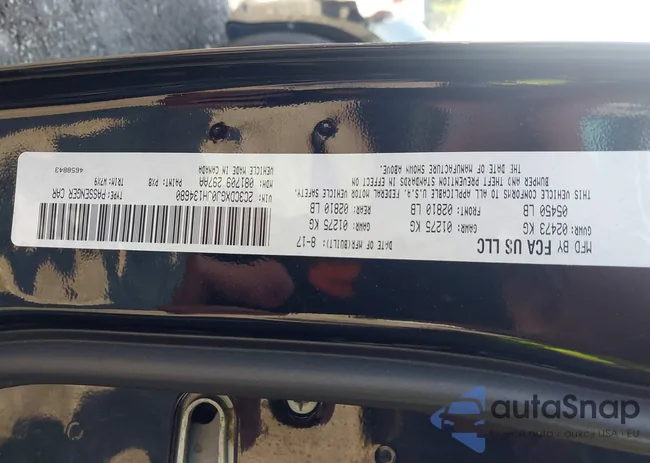 2C3CDXGJ0JH134680: 43157577