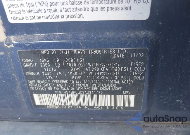 4S4BRCGC3A3341730: 43157611