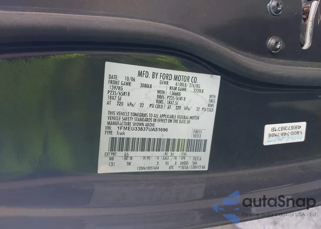 1FMEU33837UA51696: 43156630