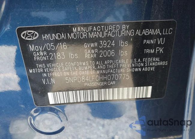 5NPD84LF0HH070775: 43156936