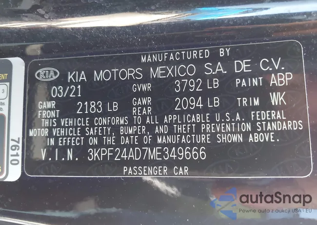 3KPF24AD7ME349666: 43158356