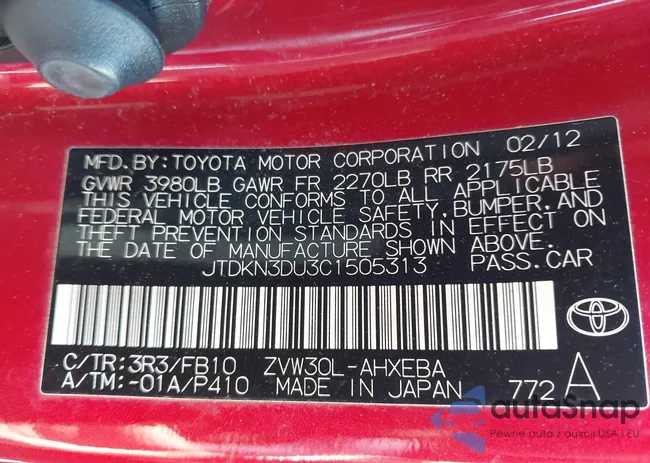 JTDKN3DU3C1505313: 43158472