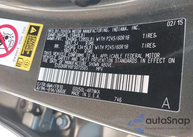 5TDZKRFHXFS070565: 43158508