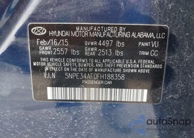 5NPE34AF0FH188358: 43158519