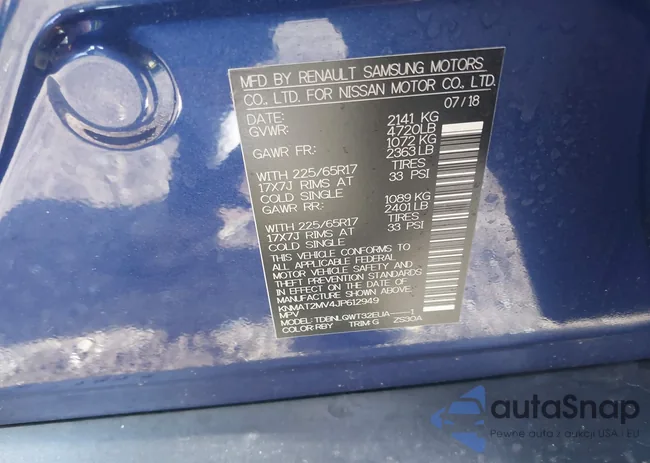 KNMAT2MV4JP612949: 43157713