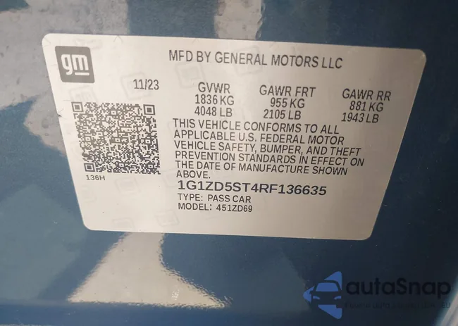 1G1ZD5ST4RF136635: 43157967