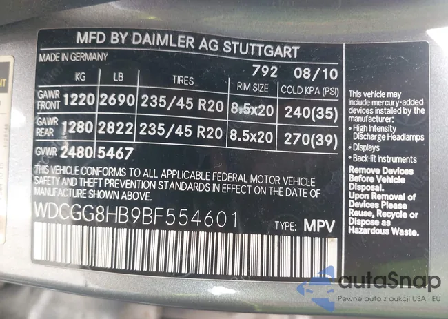 WDCGG8HB9BF554601: 43159067