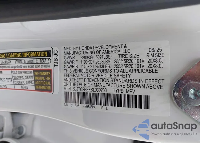 5J8TC2H8XSL030233: 43159207