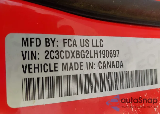 2C3CDXBG2LH190697: 43159245