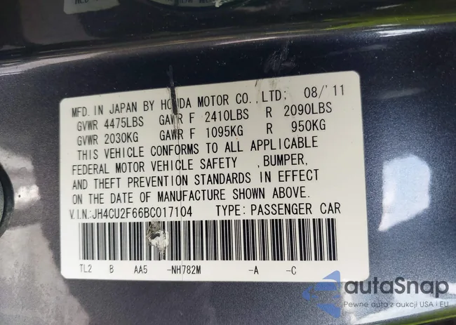 JH4CU2F66BC017104: 43159311