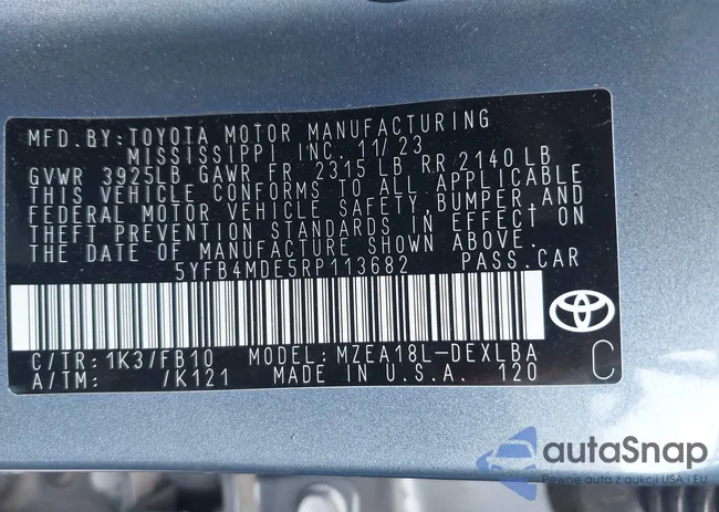 5YFB4MDE5RP113682: 43159321