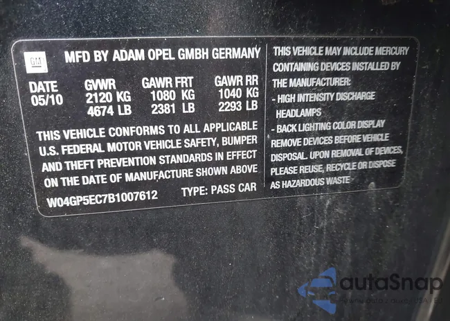 W04GP5EC7B1007612: 43159545