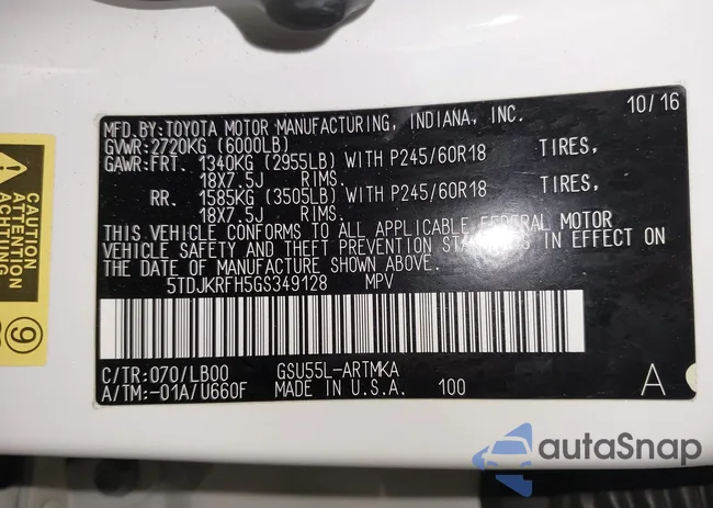 5TDJKRFH5GS349128: 43159581