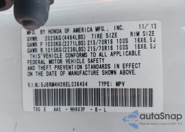 5J6RM4H36EL036454: 43159613