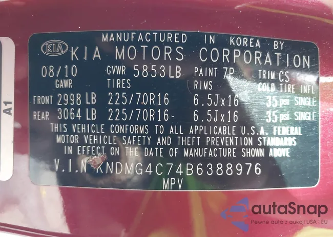 KNDMG4C74B6388976: 43158650