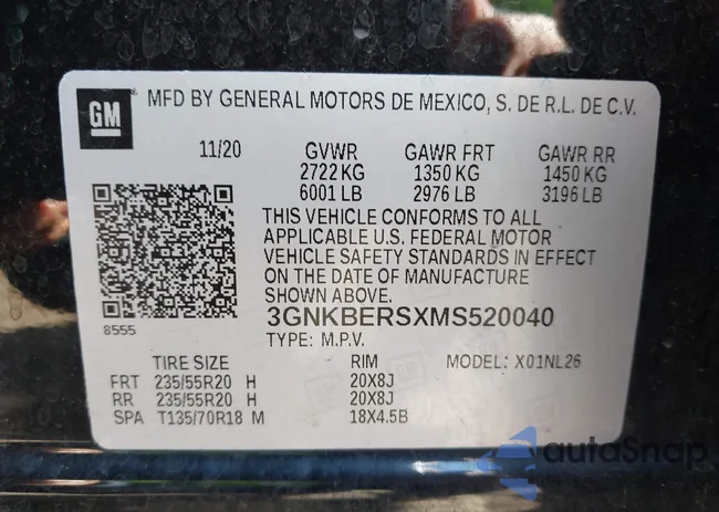 3GNKBERSXMS520040: 43158688