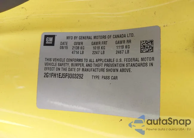 2G1FH1EJ5F9303292: 43158772