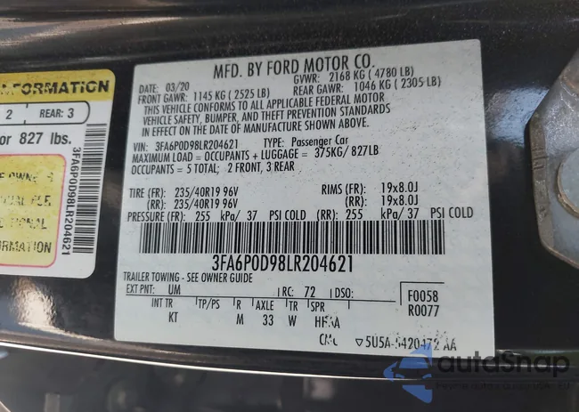 3FA6P0D98LR204621: 43158792