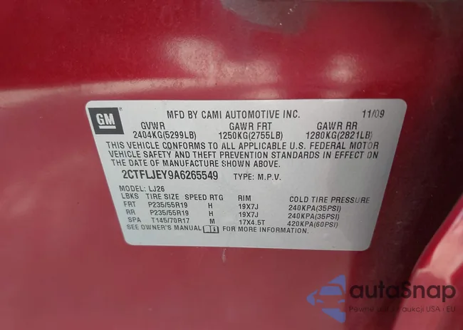 2CTFLJEY9A6265549: 43158826