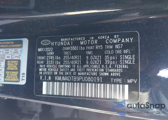 KMUMADTB9PU080191: 43158931