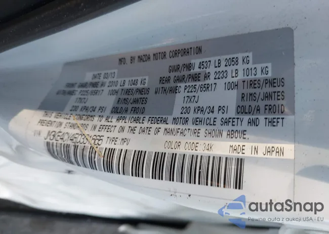 JM3KE4CY4E0331665: 43160091