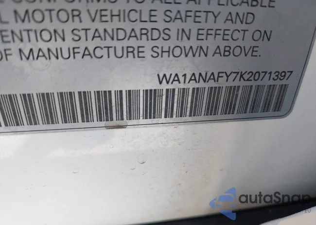 WA1ANAFY7K2071397: 43160121