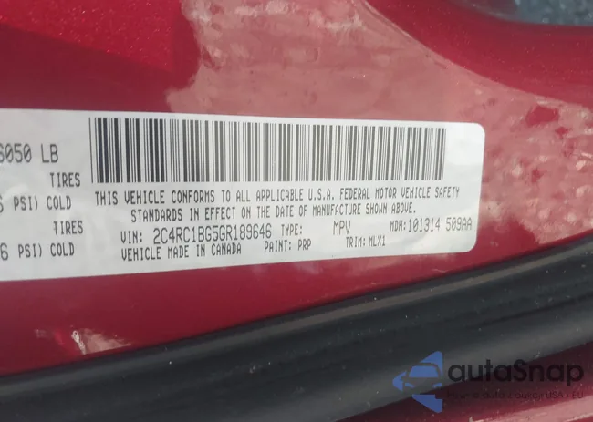 2C4RC1BG5GR189646: 43160185