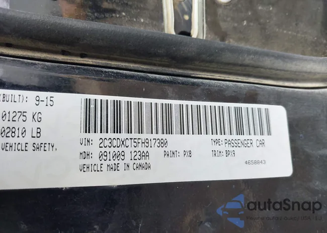 2C3CDXCT5FH917380: 43160324