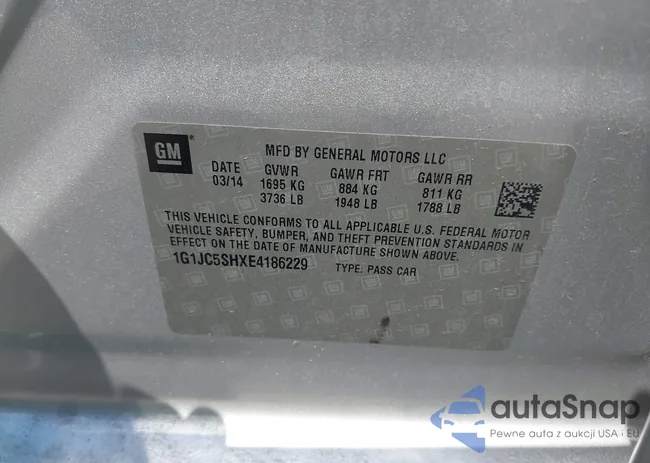 1G1JC5SHXE4186229: 43160341