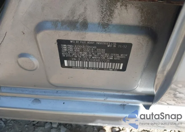 JF1GPAC69DH822728: 43160460