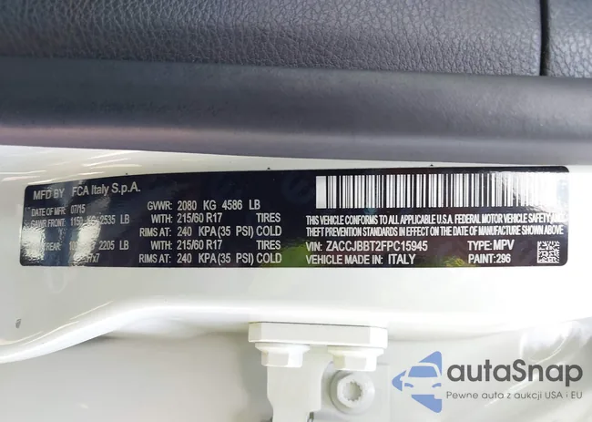 ZACCJBBT2FPC15945: 43159708